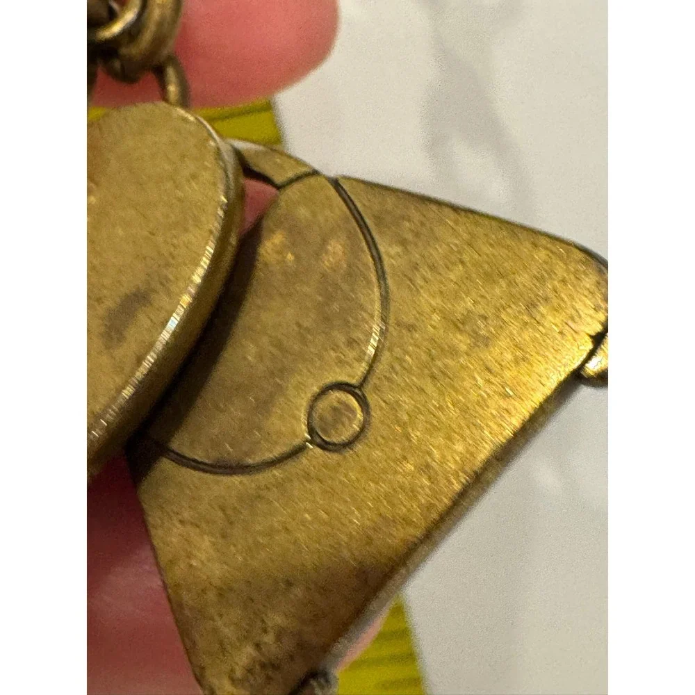 Nine West Brass Keychain Heart High Heel Handbag Charms Vintage Style 4 Inch